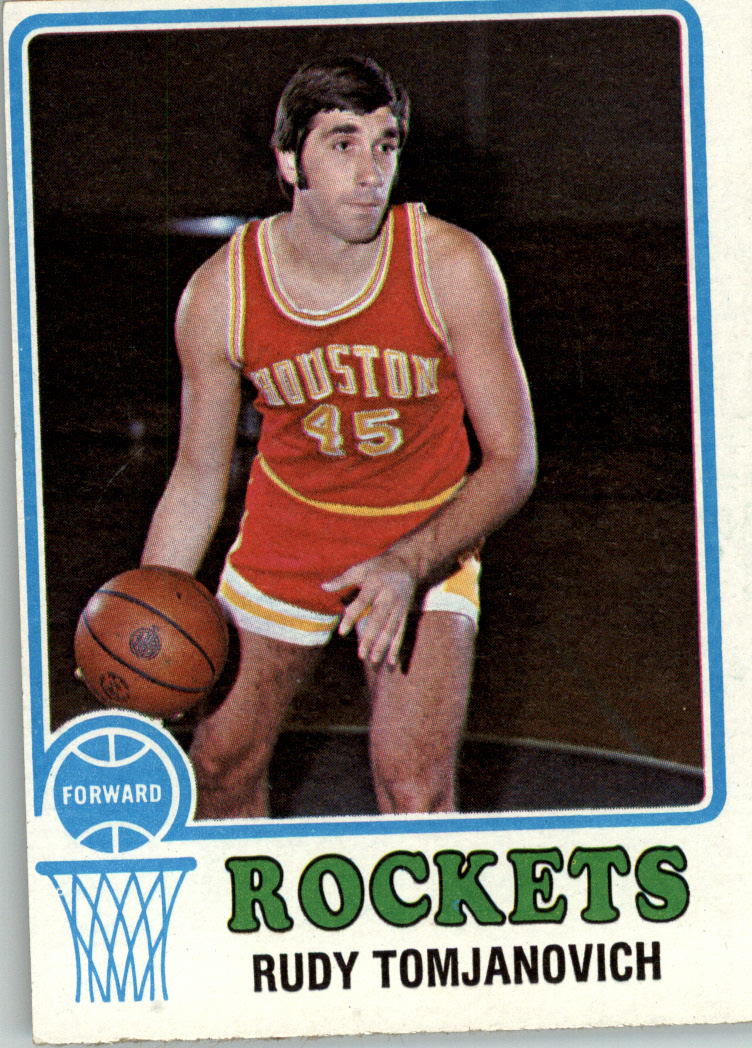 1973-74 Topps #145 Rudy Tomjanovich/(Printed without Houston on basket)
