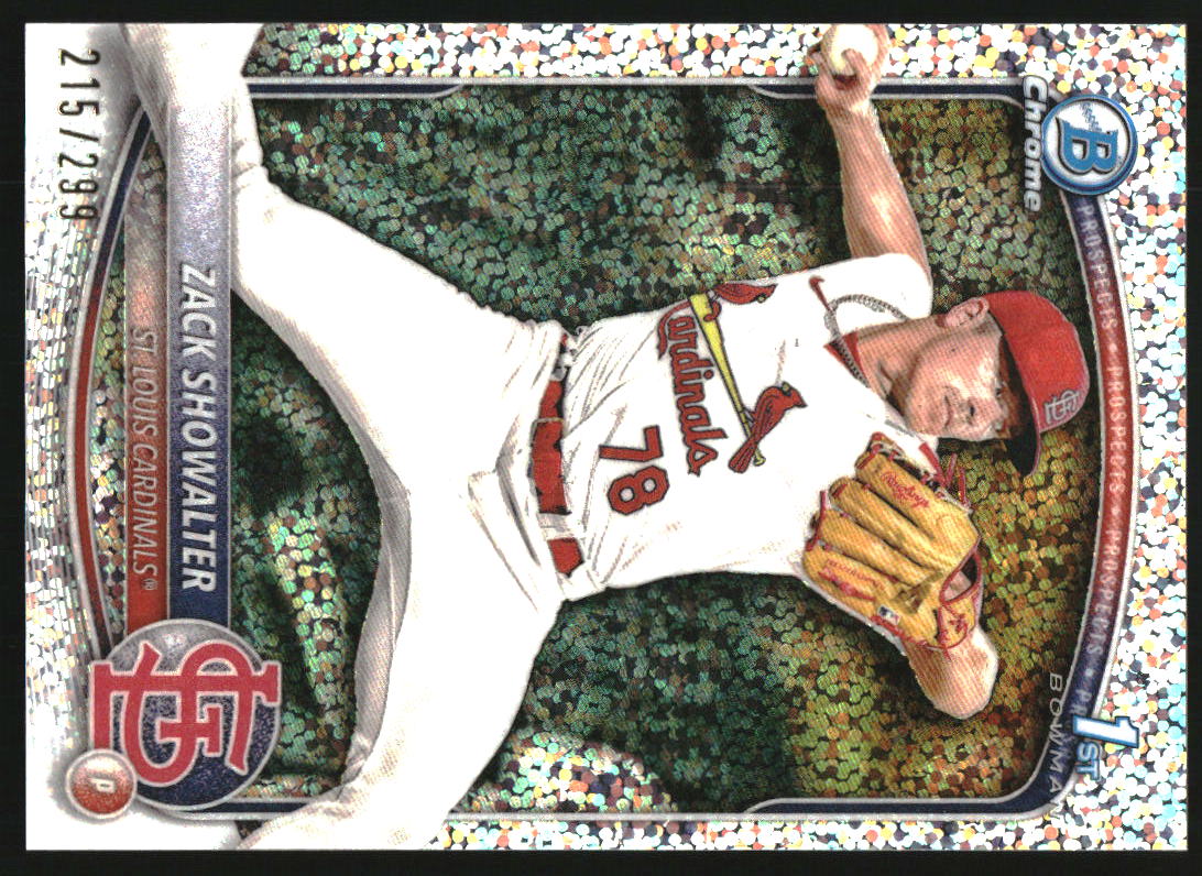 2025 Bowman Chrome Prospects Speckle Refractors #BCP74 Zack Showalter