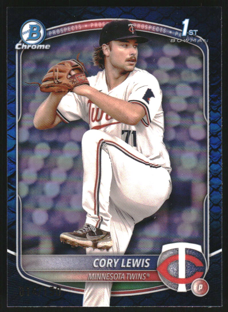2025 Bowman Chrome Prospects Blue Reptilian Refractors #BCP128 Cory Lewis