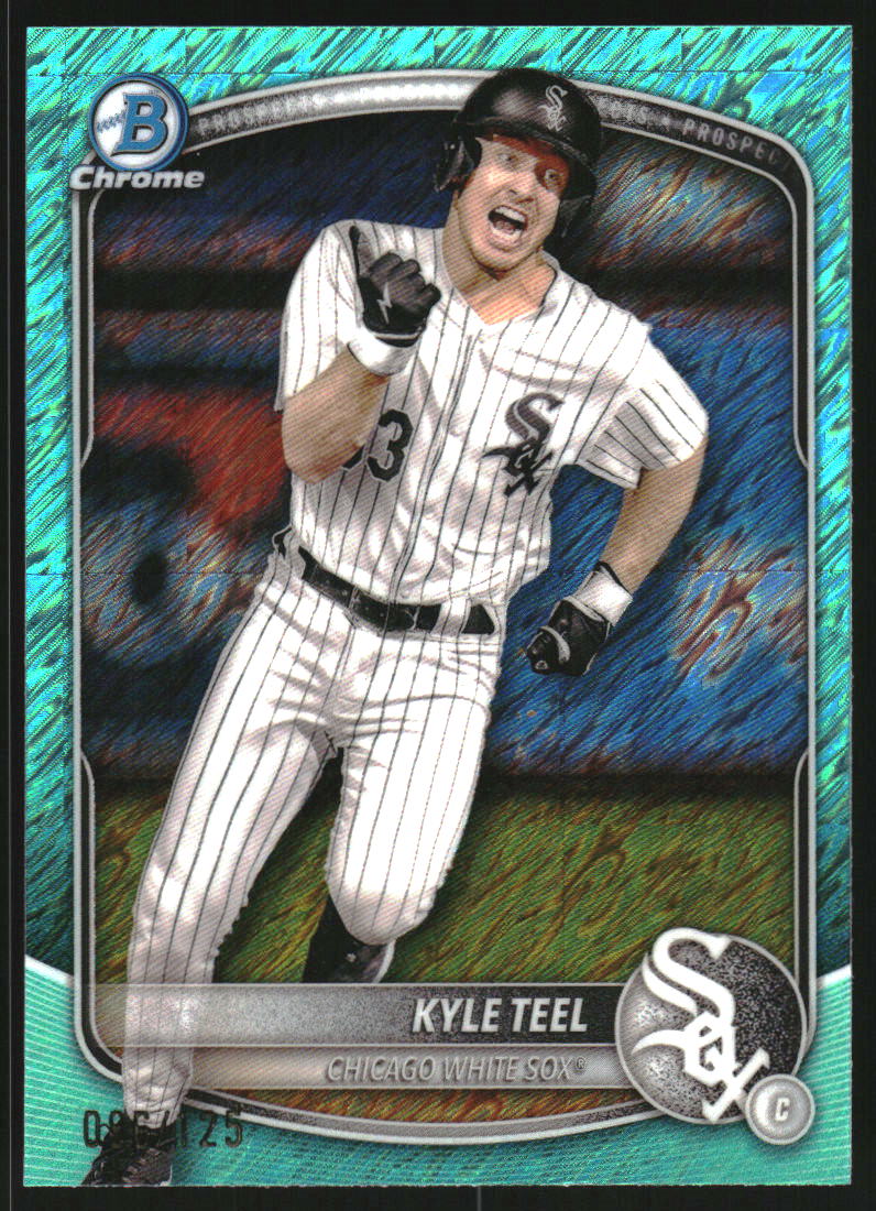2025 Bowman Chrome Prospects Aqua Shimmer Refractors #BCP118 Kyle Teel