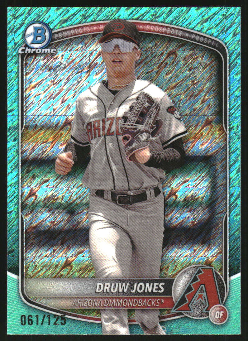 2025 Bowman Chrome Prospects Aqua Shimmer Refractors #BCP138 Druw Jones