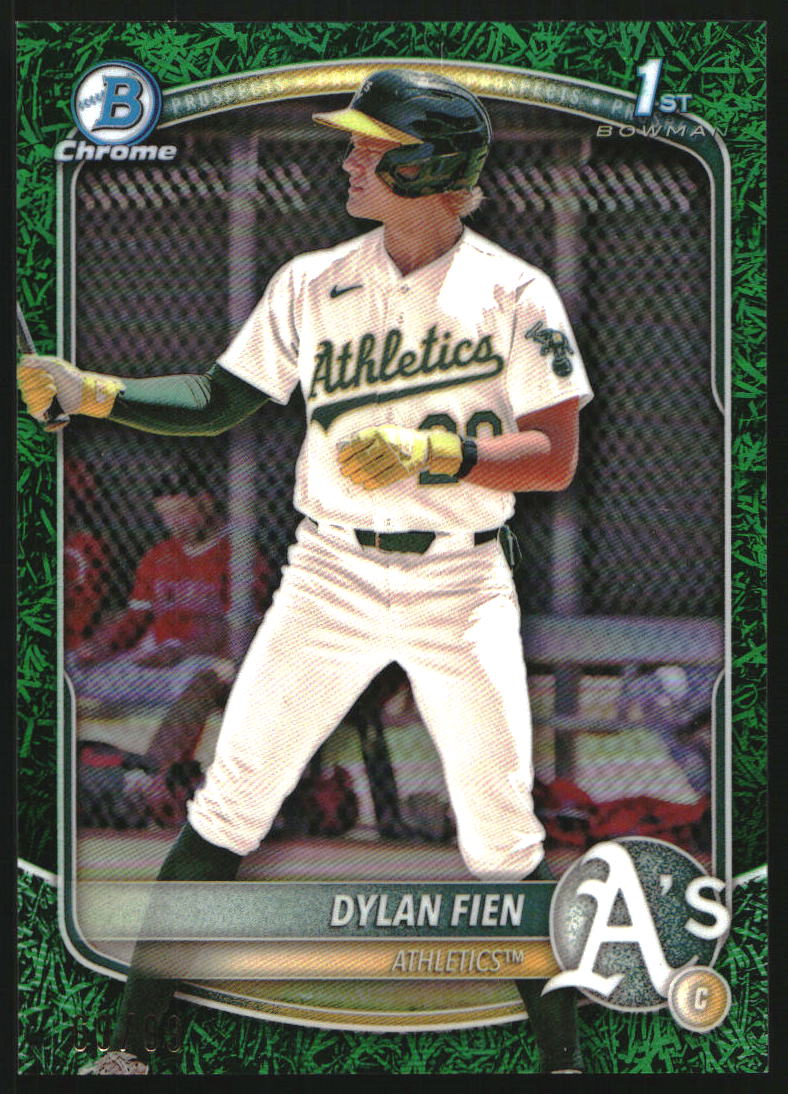 2025 Bowman Chrome Prospects Green Grass Refractors #BCP47 Dylan Fien