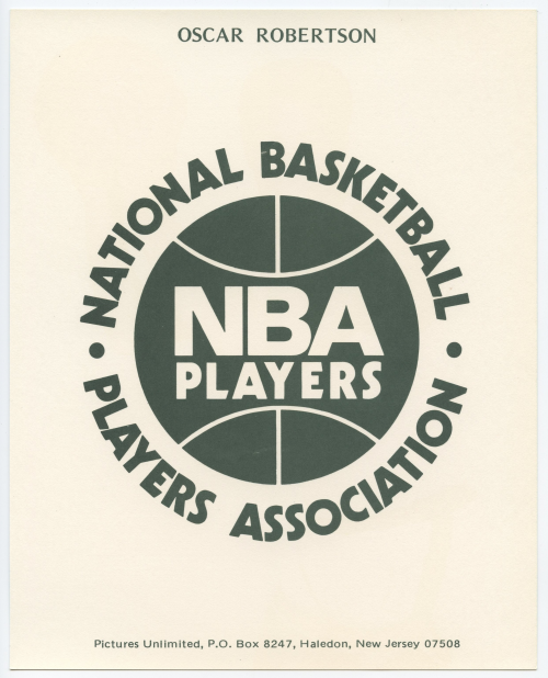 1973-74 NBA Players Association 8x10 #F Oscar Robertson back image
