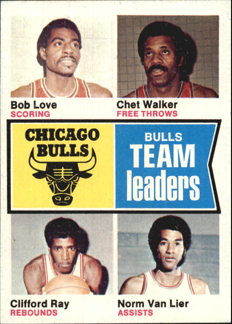 1974-75 Topps #84 Bob Love/Chet Walker/Clifford Ray/Norm Van Lier TL