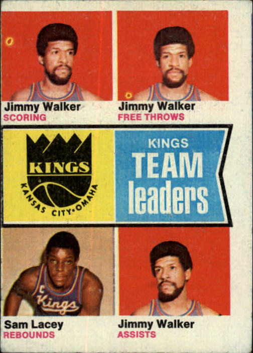 1974-75 Topps #89 Jimmy Walker/Jimmy Walker/Sam Lacey/Jimmy Walker TL
