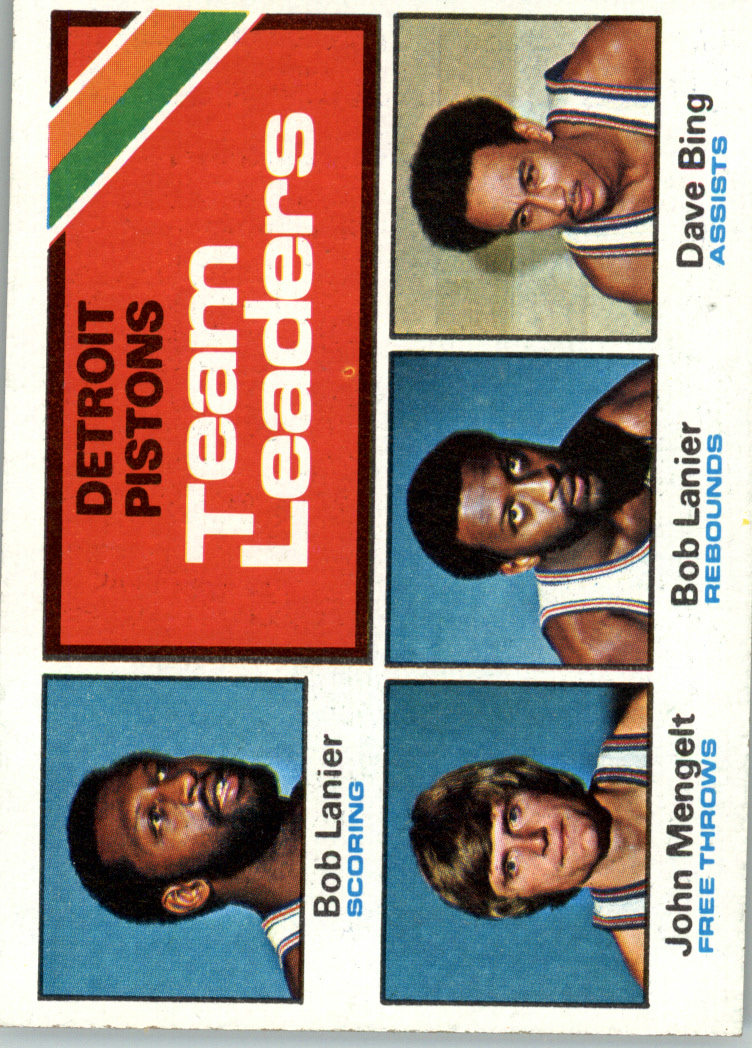 1975-76 Topps #121 Bob Lanier/John Mengelt/Bob Lanier/Dave Bing TL