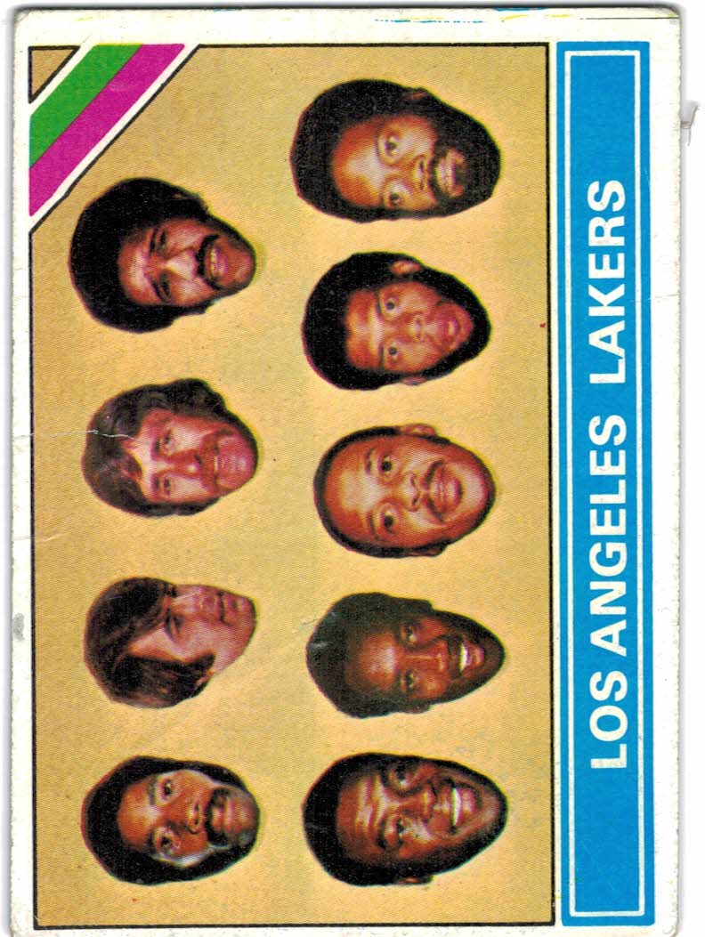1975-76 Topps #212 Los Angeles Lakers CL DP