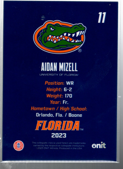A0282- 2023 Onit Florida Football Assorted Cards -You Pick- 15+ FREE US SHIP - Picture 7 of 15