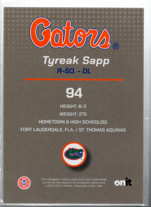 A0282- 2023 Onit Florida Football Assorted Cards -You Pick- 15+ FREE US SHIP - Picture 15 of 15