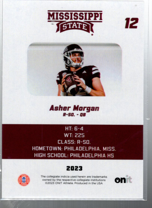 A0281-2023 Onit Mississippi State FB bestickte Karten - Sie wählen aus - 15+ KOSTENLOSER US-VERSAND - Bild 7 von 13