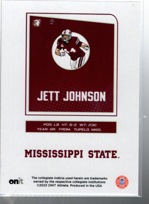 A0281-2023 Onit Mississippi State FB bestickte Karten - Sie wählen aus - 15+ KOSTENLOSER US-VERSAND - Bild 11 von 13
