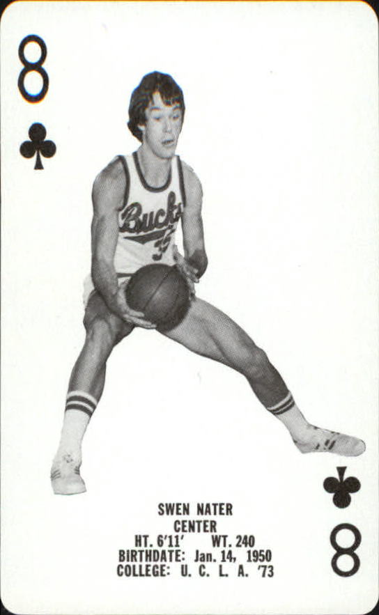 1976-77 Bucks Playing Cards #C8 Swen Nater