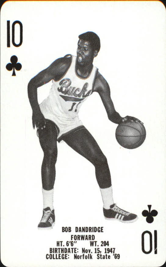 1976-77 Bucks Playing Cards #C10 Bob Dandridge