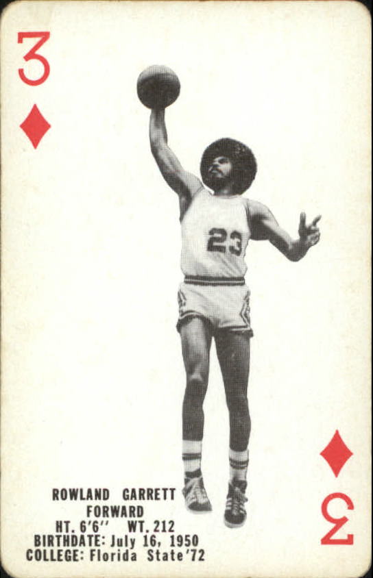 1976-77 Bucks Playing Cards #D3 Rowland Garrett