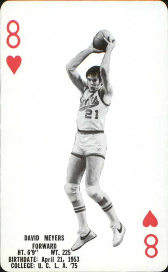 1976-77 Bucks Playing Cards #H8 David Meyers