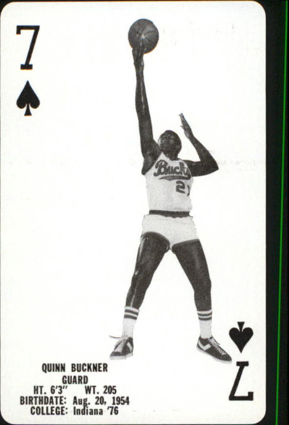 1976-77 Bucks Playing Cards #S6 Quinn Buckner