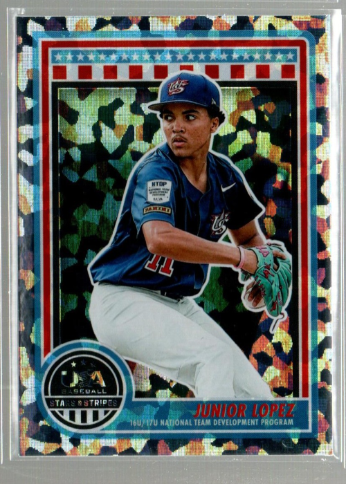 【専用】ニュージャージー　サイン入り 2025 USA Baseball Stars and Stripes Crystals #164 Junior