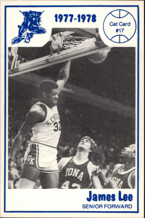 1977-78 Kentucky #17 James Lee