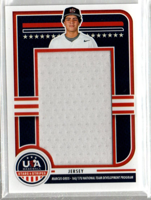 2025 USA Baseball Stars and Stripes Jumbo Materials #113 Marcus Greis