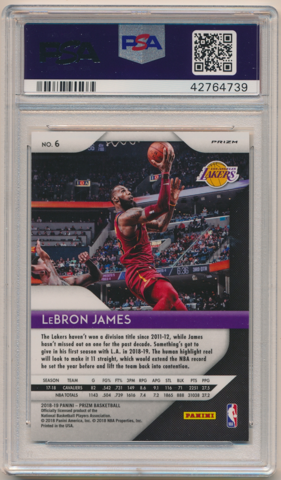 レブロン プリズム シルバー PSA 10 2020 Panini Prizm 1 Lebron James PSA 10 Graded Card | GameStop