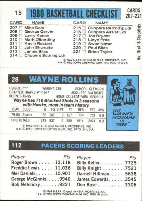 1980 81 Topps 33 112 Mickey Johnson Tl 28 W Rollins 15 M R Richardson As Ebay