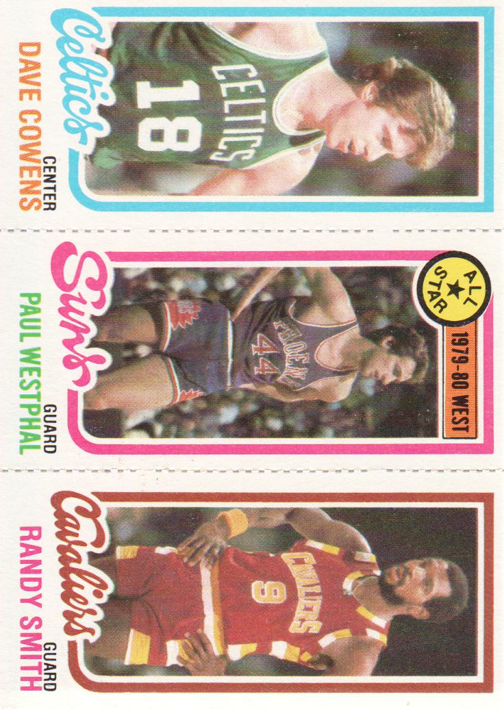 1980-81 Topps #95 36 Dave Cowens/16 Paul Westphal AS/59 Randy Smith