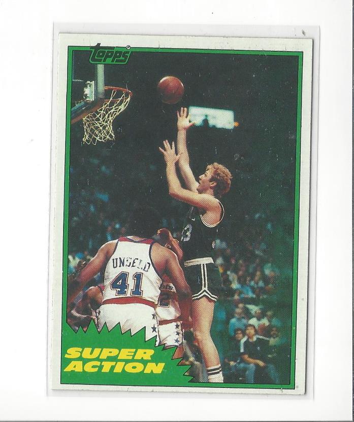 1981-82 Topps #E101 Larry Bird SA