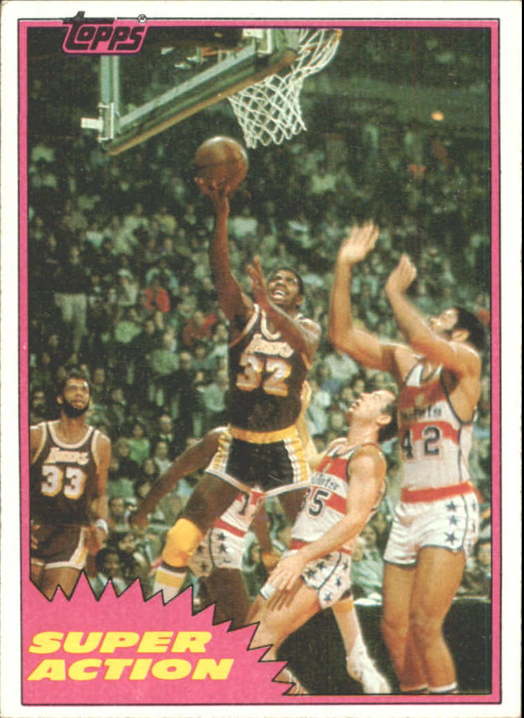 1981-82 Topps #W109 Magic Johnson SA !