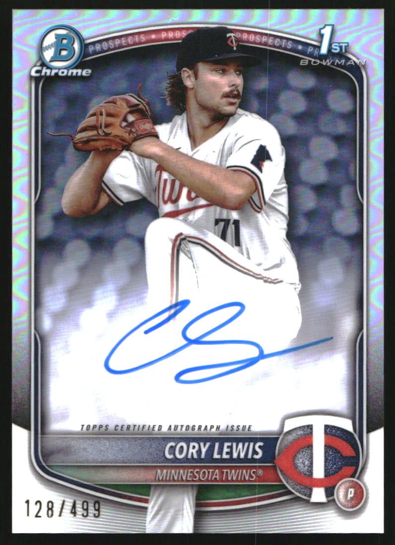2025 Bowman Chrome Prospect Autographs Refractors #CPACLE Cory Lewis