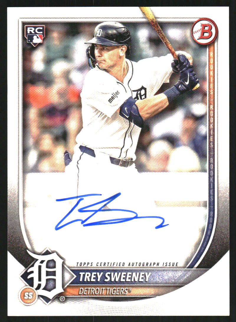 2025 Bowman Rookie and Veteran Autographs #PRVTSA Trey Sweeney