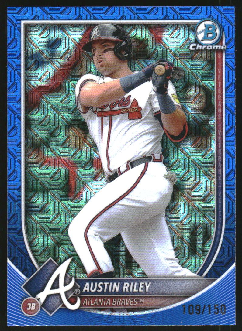 2025 Bowman Chrome Bowman Mega Box Blue Refractors #32 Austin Riley