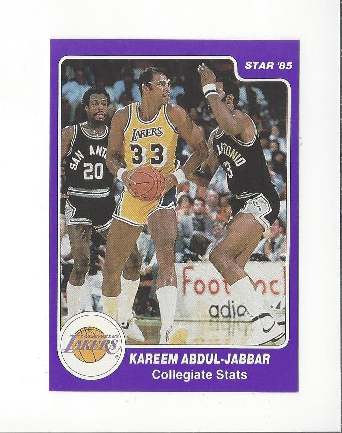 1985 Star Kareem Abdul-Jabbar #2 Kareem Abdul-Jabbar/Collegiate Stats