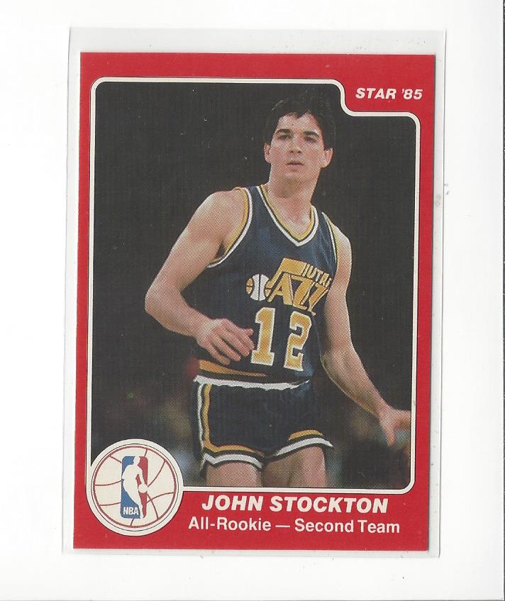 1985-86 Star All-Rookie Team #8 John Stockton