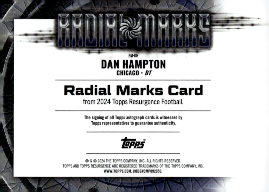 2024 Topps Resurgence Radial Marks Autographs Orange Power