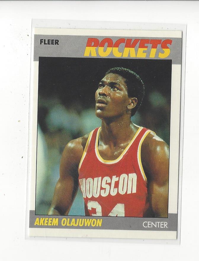 1987-88 Fleer #80 Hakeem Olajuwon