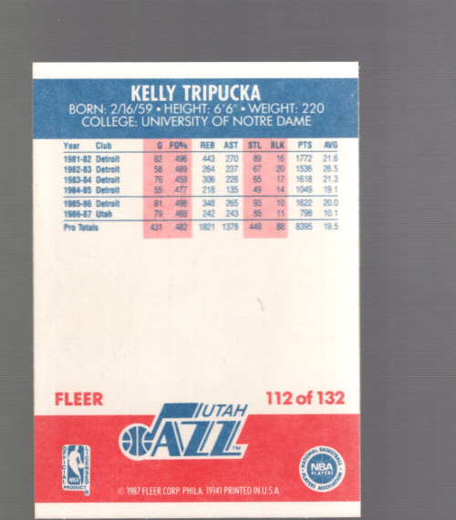 B6804- 1987-88 Fleer Bk Card #s 1-132 +Inserts -You Pick- 15+ FREE US SHIP - Picture 28 of 51