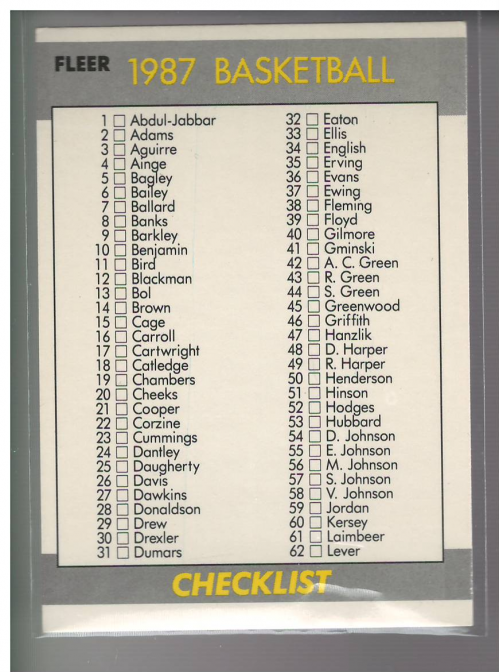 B6804- 1987-88 Fleer Bk Card #s 1-132 +Inserts -You Pick- 15+ FREE US SHIP - Picture 33 of 51