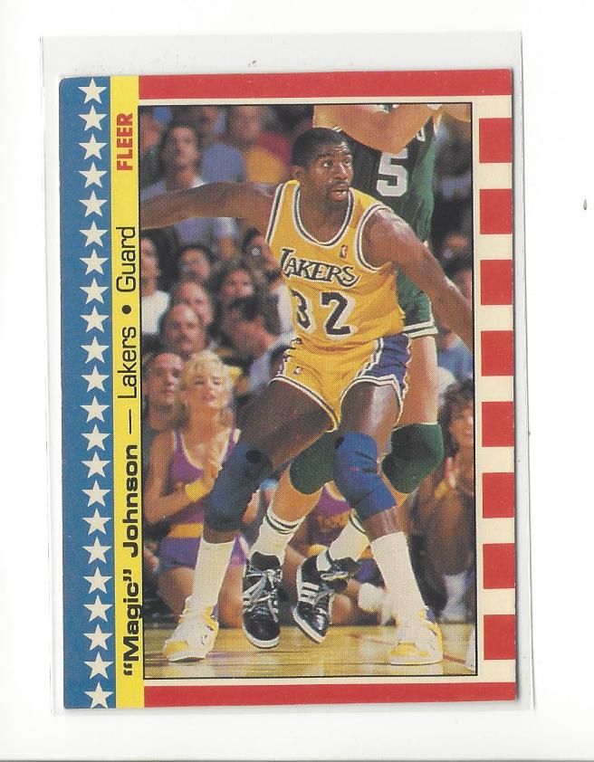 1987-88 Fleer Stickers #1 Magic Johnson