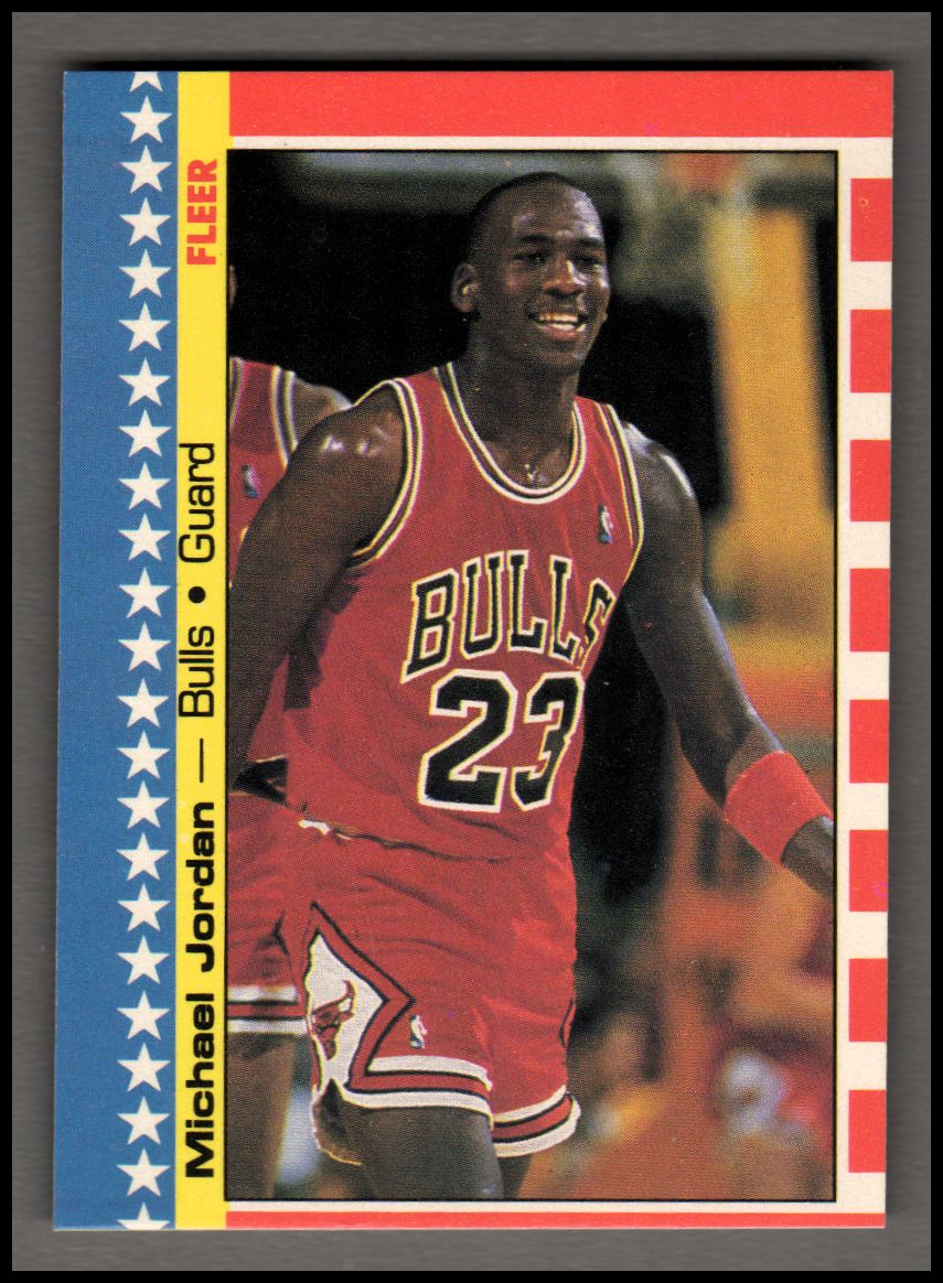 1987-88 Fleer Stickers #1 Magic Johnson - NM