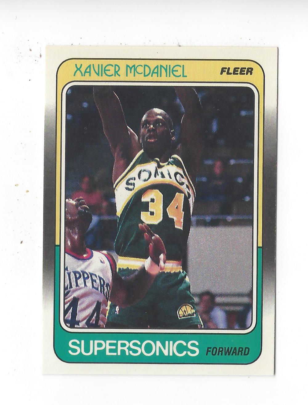 1988-89 Fleer #108 Xavier McDaniel