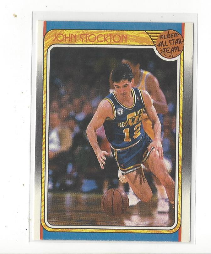 1988-89 Fleer #127 John Stockton AS