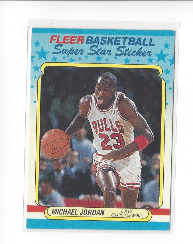 1988-89 Fleer Stickers #7 Michael Jordan