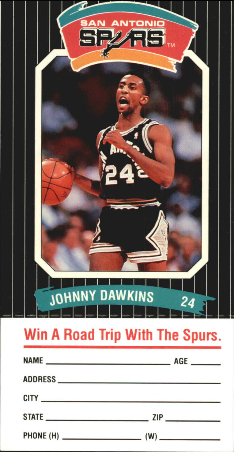 1988-89 Spurs Police/Diamond Shamrock #6 Johnny Dawkins 24
