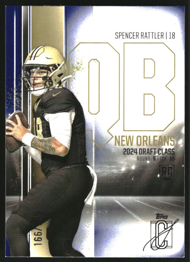 2024 Topps Signature Class Indigo #154 Spencer Rattler