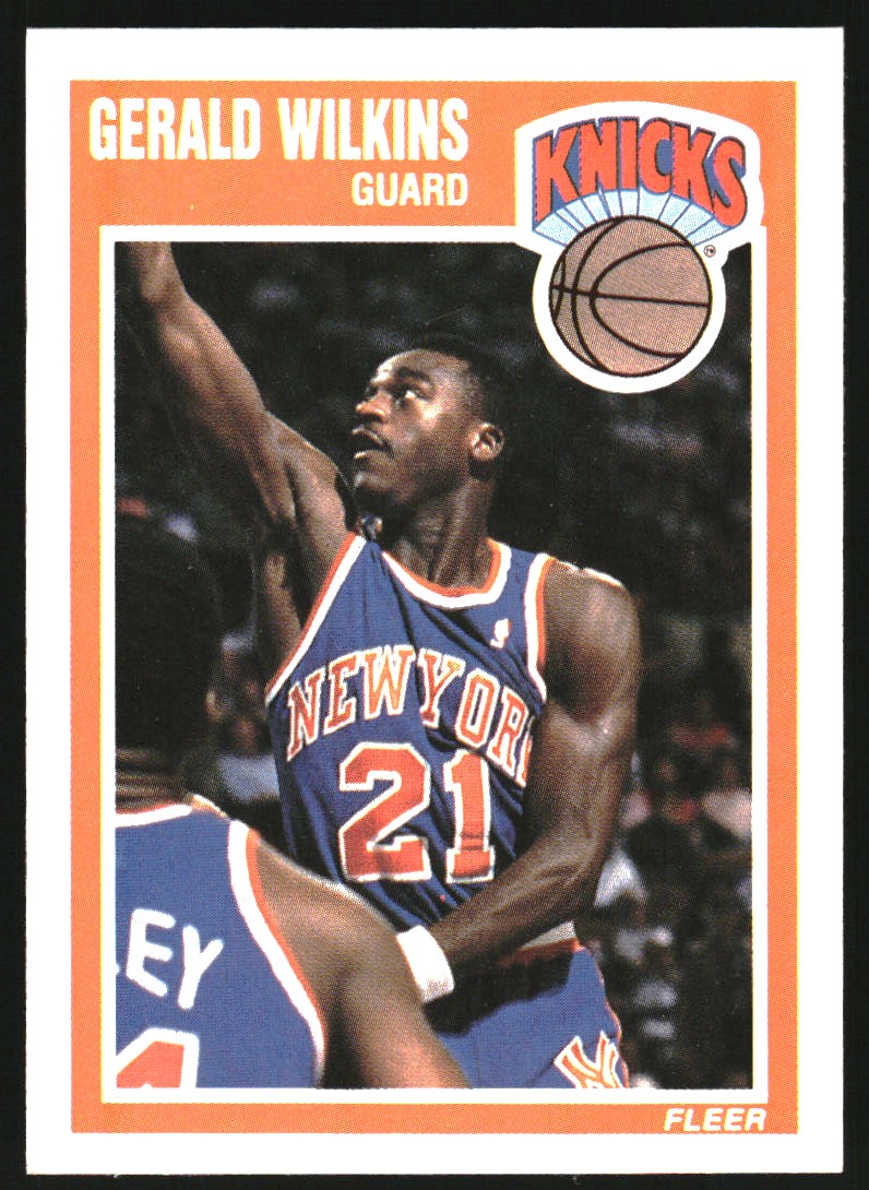 1989-90 Fleer #107B Gerald Wilkins (U. of Tenn.)