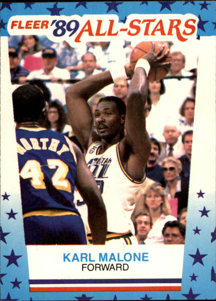 1989 Fleer (All-Star Game) Karl Malone, John Stockton, Mark Eaton #163