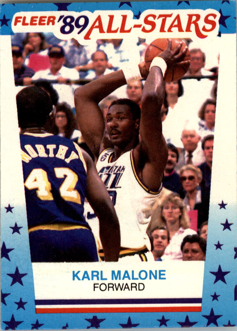 1989-90 Fleer Stickers #1 Karl Malone