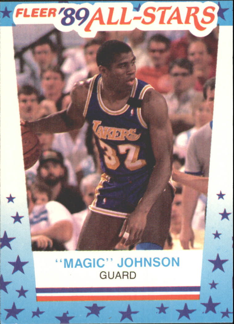 1989-90 Fleer Stickers #5 Magic Johnson