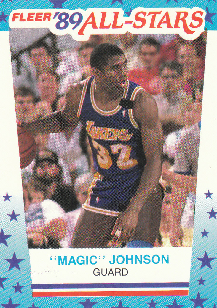 1989-90 Fleer Stickers #5 Magic Johnson