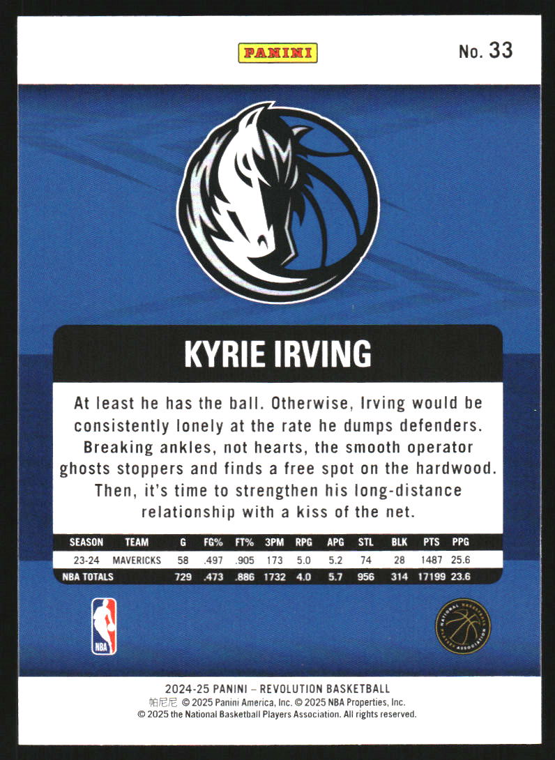 2024-25 Panini Revolution #33 Kyrie Irving
